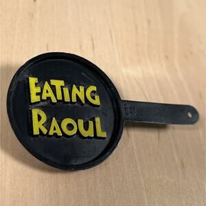 Vintage 1982 Pinback Button Pin Earing Raoul Cult Movie Promo Original FryingPan